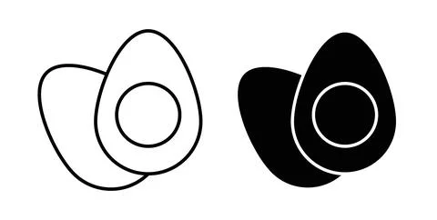 Egg icon Illustration designs pack for Web Stock Illustration