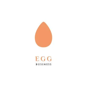 Egg Icon Logo Design Template Stock Illustration