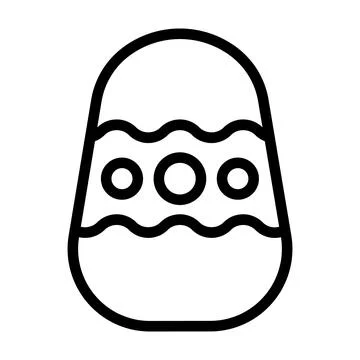 Egg icon outline style easter illustration vector element and symbol perfect. 스톡 일러스트