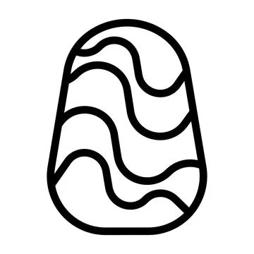 Egg icon outline style easter illustration vector element and symbol perfect. 스톡 일러스트
