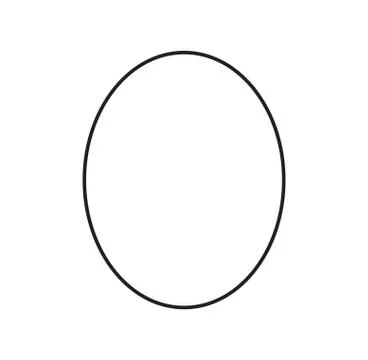 Egg icon with outline vector Stock Illustration