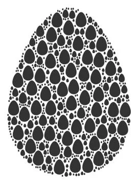 Egg Icon Shape Stock Illustration