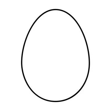 Egg icon, shell easter symbol, healthy nature food, vector illustration, farm Stock Illustration