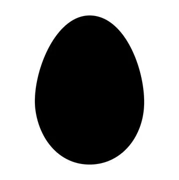 Egg icon, shell easter symbol, healthy nature food, vector illustration, farm Illustrazione stock