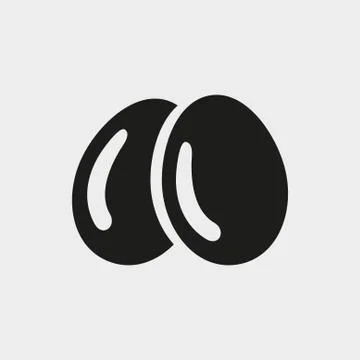 Egg icon  stock vector illustration flat design Illustrazione stock