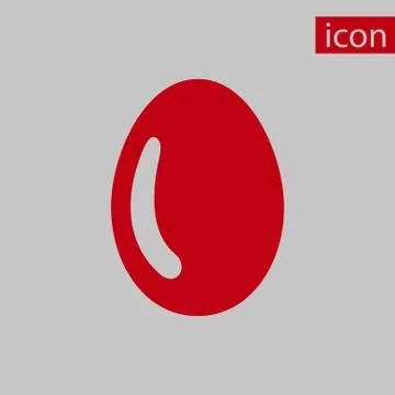 Egg icon stock vector illustration flat design イラスト素材