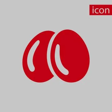 Egg icon  stock vector illustration flat design Stock Illustration