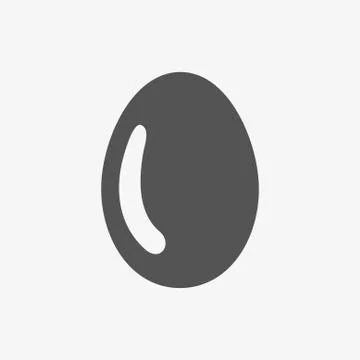 Egg icon stock vector illustration flat design Stock Illustration