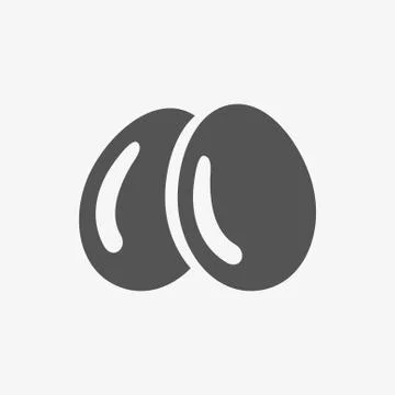 Egg icon  stock vector illustration flat design Stock Illustration