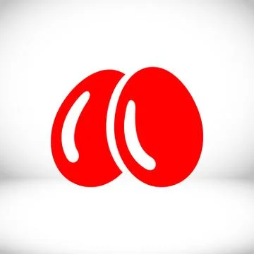 Egg icon  stock vector illustration flat design イラスト素材