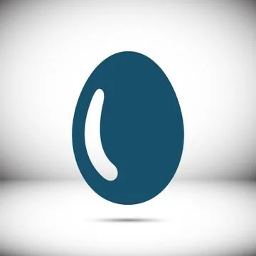 Egg icon stock vector illustration flat design イラスト素材