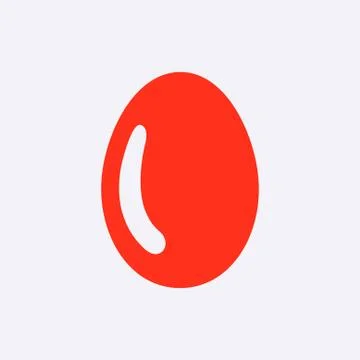 Egg icon stock vector illustration flat design 스톡 일러스트