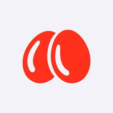 Egg icon  stock vector illustration flat design 스톡 일러스트