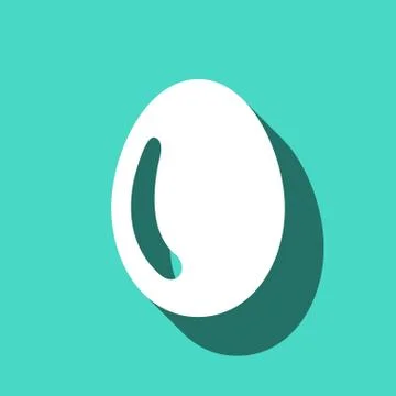 Egg icon stock vector illustration flat design 스톡 일러스트
