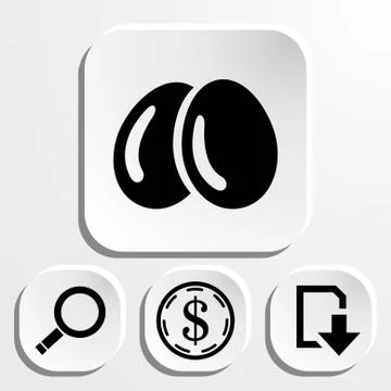 Egg icon  stock vector illustration flat design Stock Illustration