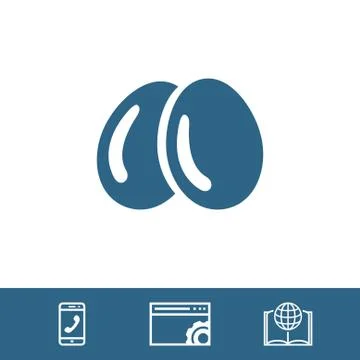Egg icon  stock vector illustration flat design Stock Illustration