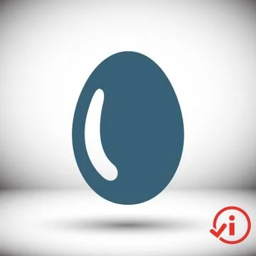 Egg icon stock vector illustration flat design 스톡 일러스트