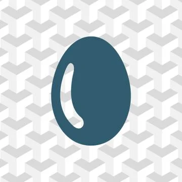 Egg icon stock vector illustration flat design Stock Illustration
