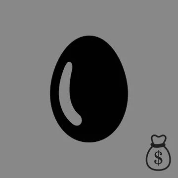 Egg icon stock vector illustration flat design 스톡 일러스트
