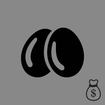 Egg icon  stock vector illustration flat design 스톡 일러스트