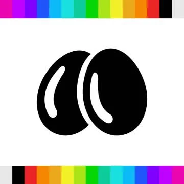 Egg icon  stock vector illustration flat design Stock Illustration
