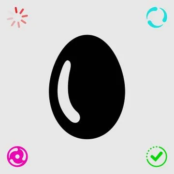 Egg icon stock vector illustration flat design Illustrazione stock