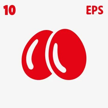 Egg icon  stock vector illustration flat design イラスト素材