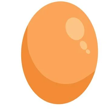 Egg icon. Tekur is associated with a source of protein. colored outline style イラスト素材