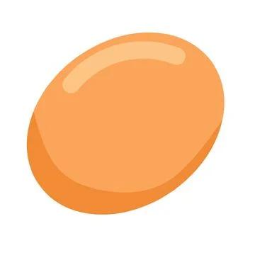 Egg icon. Tekur is associated with a source of protein. colored outline style Stock Illustration