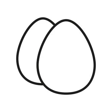 Egg icon vector basic design simple and modern Stock Illustration