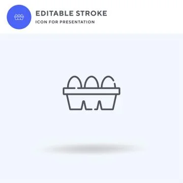 Egg icon vector, filled flat sign, solid pictogram isolated on white, logo イラスト素材