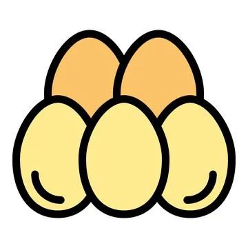 Egg icon vector flat Stock Illustration