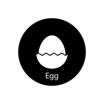 Egg icon vector Stock Illustration