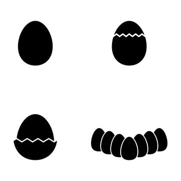 Egg icon vector Stock Illustration