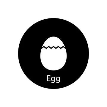 Egg icon vector Stock Illustration