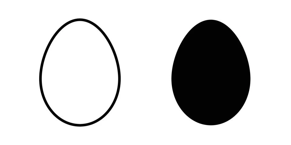 Egg icon vector symbol graphics Illustrazione stock