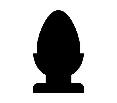 Egg icon on white background Illustrazione stock