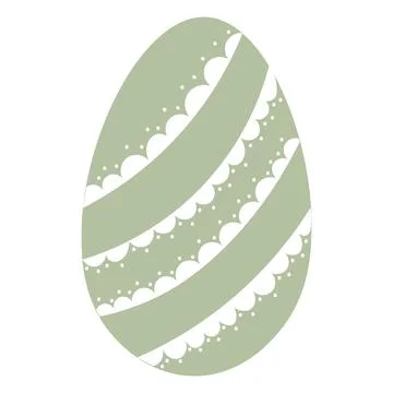 Egg illustration. Simple vector easter egg. One egg. Stock Illustration