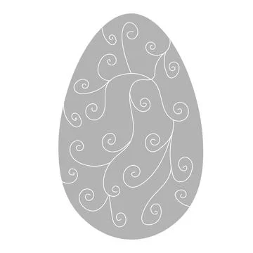Egg illustration. Simple vector easter egg. One egg. Stock Illustration