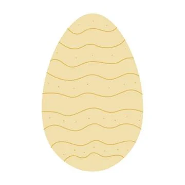 Egg illustration. Simple vector easter egg. One egg. Stock Illustration