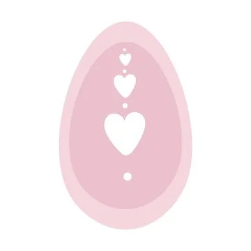 Egg illustration. Simple vector easter egg. One egg. Stock Illustration