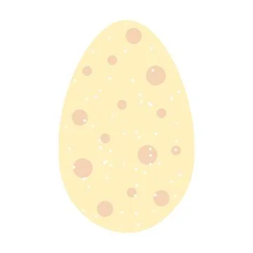 Egg illustration. Simple vector easter egg. One egg. Stock Illustration