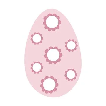 Egg illustration. Simple vector easter egg. One egg. Stock Illustration