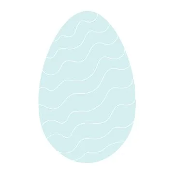 Egg illustration. Simple vector easter egg. One egg. Stock Illustration