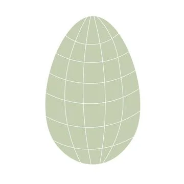 Egg illustration. Simple vector easter egg. One egg. Stock Illustration
