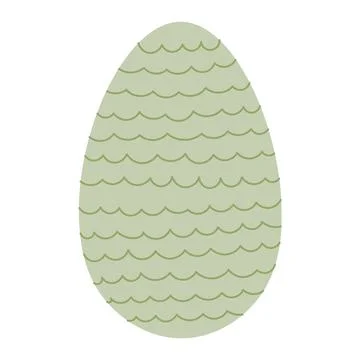 Egg illustration. Simple vector easter egg. One egg. Stock Illustration