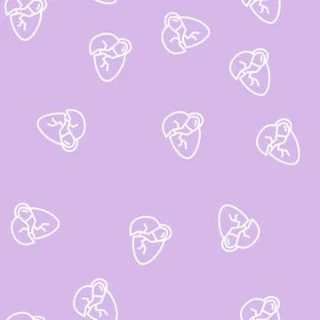 Egg ingredient add line vector seamless pattern Illustrazione stock