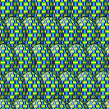 Egg Interlace Pattern Stock Illustration