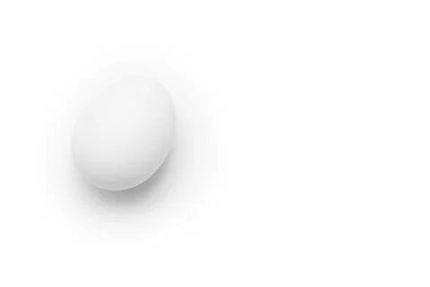 Egg isolated on white background close up Stock Photos