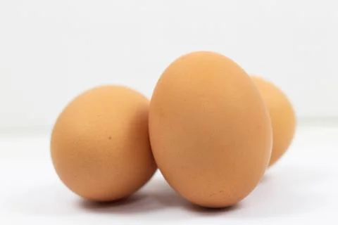 Egg isolated on white background cutout Foto stock